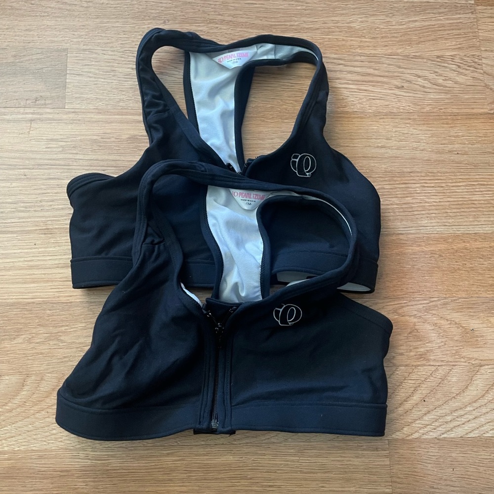 Lot of two kids size small/ medium Pearl Izumi sports bra